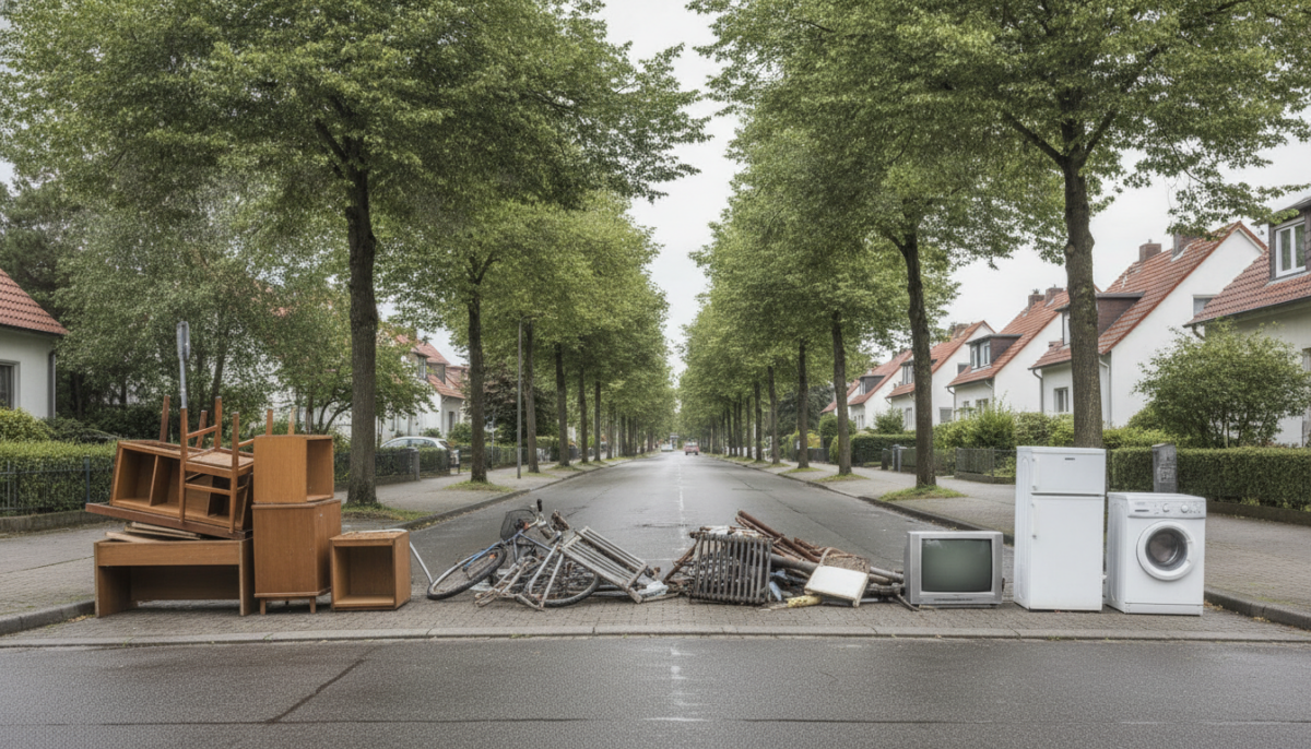 Getrennt bereitgestellter Sperrmuell