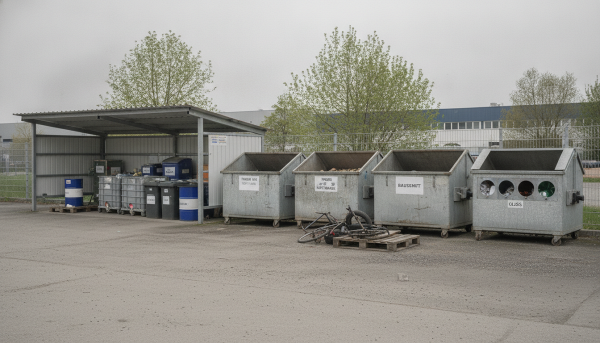 Kommunaler Wertstoffhof mit Schadstoffannahme