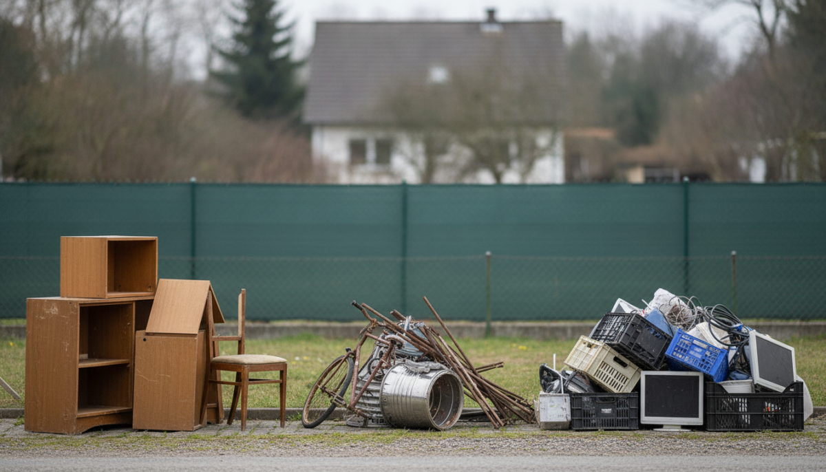 Getrennt bereitgestellter Sperrmuell