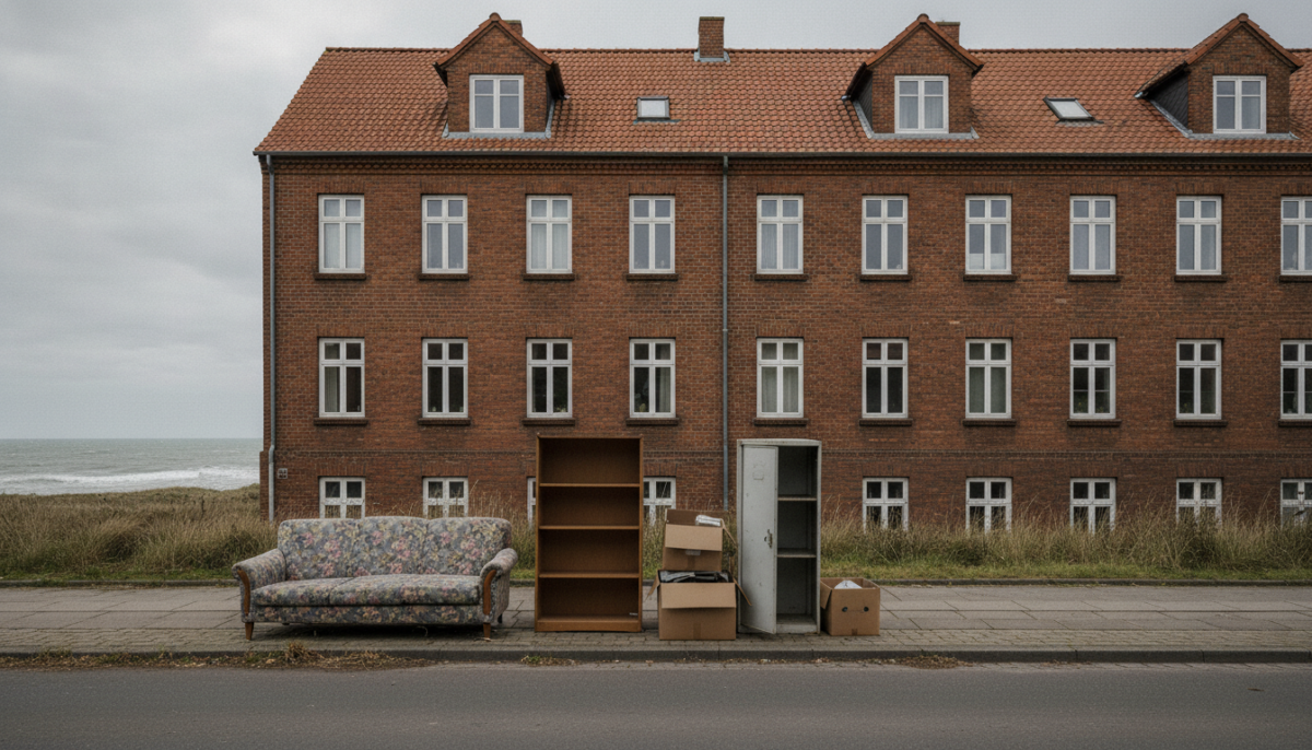 Sperrmuell am Strassenrand