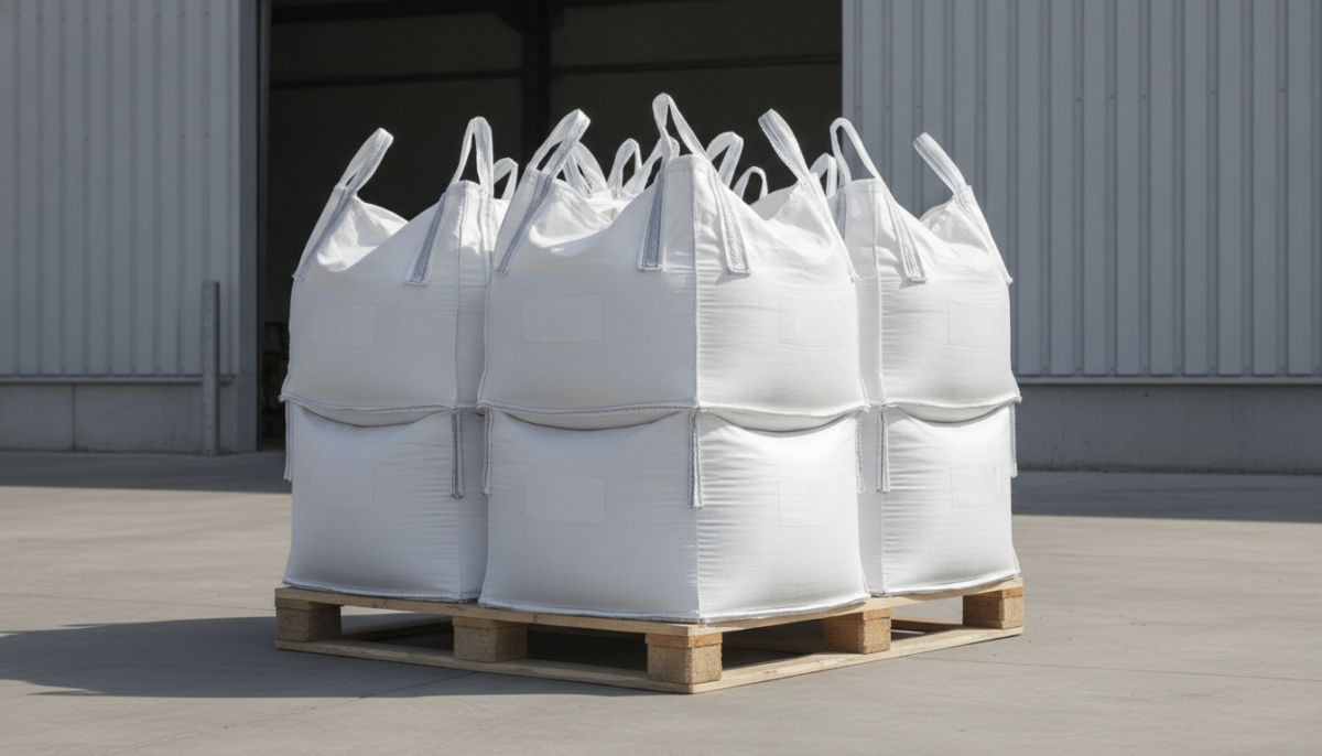 Gekennzeichnete Big Bags zur Entsorgung